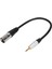 Altın Kaplama 3.5mm Mono Erkek - 3pın Xlr Erkek Pvc Dış Çinko Alaşımlı Kabuk Adaptör Kablosu0.3m (Yurt Dışından) 1
