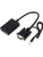 1080P Hd VGA - HDMI Ses Video Kablo Adaptörü Dönüştürücü USB Kablolu Pc Bilgisayar Için (Yurt Dışından) 2