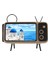 Retro Tv Modelleme 80Hz‑20KHz Bluetooth Hd Ses Hoparlör Cep Telefonu Standı 2'si 1 Arada (Yurt Dışından) 2
