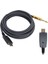 Jorındo 3 M USB Gitar Kablosu USB Erkek - 6.35MM Erkek Gitar Kablosu Kayıt Bağlantı Kablosu Adaptörü (Yurt Dışından) 3