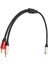 1rca Dişi - 2rca Erkek Kablo 1 Dişi - 2 Erkek Y Ayırıcı Uzatma Kablosu Tv Subwoofer Amplifikatör Dizüstü Bilgisayar Için (Yurt Dışından) 2