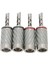 4 Adet Bfa Muz Fişi Pirinç Beyaz Karbon Fiber Kabuk Hoparlör Bfa Muz Konnektörü 5mm/0.2in Çap Hoparlör Kablosu Için (Yurt Dışından) 5