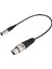Mini Xlr 3pin Erkek - Xlr 3pin Dişi Alüminyum Folyo Korumalı Bakır Tel Ses Kablosu (Yurt Dışından) 3