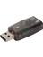 USB Ses Kartı Stereo Sanal 5.1 Kanal Harici Ses Adaptörü 3.5mm Kulaklık Mikrofon Jakları ile Windows Pc Için (Yurt Dışından) 2