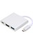 4K 3'ü 1 Arada Typec Yerleştirme Istasyonu Typec - HDMI Uyumlu USB Pd Çoklu Bağlantı Noktası Adaptörü (Gümüş) (Yurt Dışından) 2