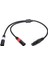 Jorındo 5 Pinli Xlr Dişi - Çift 3 Pinli Xlr Erkek Kablo Y Ayırıcı Ses Adaptörü Kablosu 0,5 M (Yurt Dışından) 3