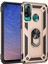 Huawei P40 Lite E Kılıf Sofya Yüzüklü Silikon Kapak - Gold Ynsmr 1