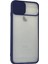 Apple iPhone 6 Plus Kılıf Palm Buzlu Kamera Sürgülü Silikon - Lacivert Ynsmr 3