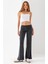 Kadın Beli Lastikli İspanyol Paça Pantolon Füme - MS0000580 1
