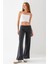 Kadın Beli Lastikli İspanyol Paça Pantolon Füme - MS0000580 4