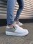 Warrior Bağcıklı ve Fermuarlı Cilt Süet Erkek Günlük Sneaker Ayakkabı Csbt - Beyaz/gri 1