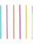 Renkli Çizgili Plastik Pipet 24'lü Paket 1