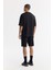 Erkek Siyah Bisiklet Yaka Pamuklu 2 İplik Oversize Fit T-Shirt A51Y1095 4