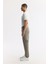 Erkek Haki Slim Fit Beli Lastikli Bi Stretch Kumaş Pantolon A51y3077 2