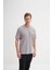 Bisiklet Yaka Gri Erkek T-Shirt 4163 1