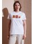 Baskılı Beyaz Kadın T-Shirt 25Y0300K1 1