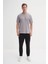 Bisiklet Yaka Gri Erkek T-Shirt 4163 3