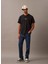 Koyu Lacivert Erkek T-Shirt LV04RB824GCJM Ss Acıd Wash 20S Cn 1