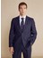 Normal Bel Slim Fit Lacivert Melanj Erkek Takım Elbise BBFW24MSU005 3