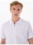 Baskılı Beyaz Erkek Polo T-Shirt M5SM-TST1324 1
