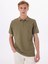 Baskılı Haki Erkek Polo T-Shirt M5SM-TST1324 1