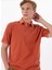 Nakışlı Turuncu Erkek Polo T-Shirt M5SM-TST1326 1