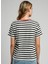 Bisiklet Yaka Çizgili Siyah - Ekru Kadın T-Shirt 252 Lcf 242024 Malory Ekru-Siyah 4