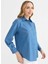 Polo Yaka Taşlı Indigo Kadın Bluz 25YSL8161 3