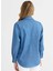 Polo Yaka Taşlı Indigo Kadın Bluz 25YSL8161 4