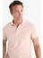 %100 Pamuk Slim Fit Dar Kesim Polo Yaka Kısa Kollu Pamuklu Nakışlı Pike Polo Tişört E2633AX25SM 3