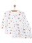 Erkek Bebek Pijama Takımı Interlok Bisiklet Yaka Reçme Paça Uzun Kol Beyaz 6 Ay 3