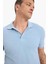 %100 Pamuk Slim Fit Dar Kesim Polo Yaka Kısa Kollu Pamuklu Nakışlı Pike Tişört E2633AX25SM 4