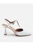 Kadın Deri Beyaz İnce Topuklu Stiletto 1
