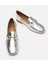 Kadın Deri Lame Loafer 4
