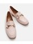 Kadın Deri Pudra Loafer 4
