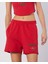 Balde Short Kadın Beyaz-Kırmızı Regular Fit Şort 2