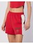 Balde Short Kadın Beyaz-Kırmızı Regular Fit Şort 3