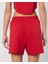 Balde Short Kadın Beyaz-Kırmızı Regular Fit Şort 4