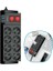 Isıya Dayanıklı Termal Akım Korumalı 2 Metre 16A 4000W 8li Priz ve 3 USB Li Uzatma Kablosu ( Lisinya ) 1