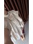 Poplin Krem Elbise 4