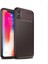 Apple iPhone x Kılıf Kahverengi Karbon Silikon Orijinal Esnek Ince Geliştirilmiş Dayanıklı Darbe Karşıtı Koruyucu Yeni Nesil Tasarım (Apple iPhone X, Kahverengi) 3
