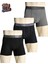 3'lü Boxer 3xl–6xl Büyük Beden – Düz, Yumuşak Pamuk 1