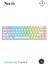Odin Pro WL68 Lightcore Kablosuz Bluetooth Rgb Red Switch Türkçe Beyaz Mekanik Gaming Klavye 1