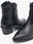 Bogota Siyah Hakiki Deri Kadın Bot 5