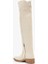 Tracy Krem Deri Kadın Diz Üstü Çizme 3