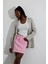 Pembe Mini Denim Etek 3