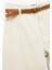 Kemer Detaylı Cepli Düğmeli Kısa Geniş Paça Pantolon - Crop Wide Leg Jean 3