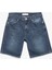 Normal Bel Pamuklu Bermuda Oversize Jean Şort 1