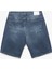 Normal Bel Pamuklu Bermuda Oversize Jean Şort 2