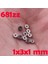 10 Adet 681ZZ Minyatür Mini Bilyalı Rulmanlar Metal Açık Mikro Rulman 1X3X1MM (Yurt Dışından) 2